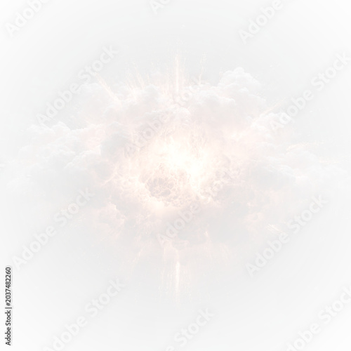 Fotografia Abstract fire explosion fireball flames energy design art.