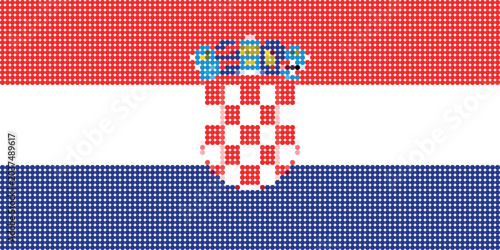 Canvastavla Croatia pixels arts