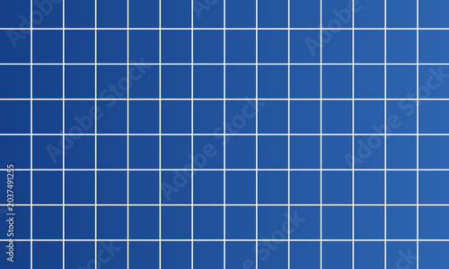Vector blueprint background with graph grid and blue paper base. This blueprint bg is intended for architecture projects, construction plans, and engineering layouts.