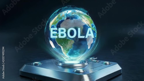Hologram with the text 