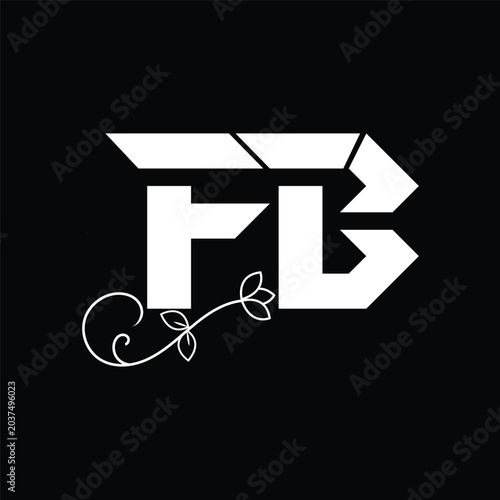 Initial letter TB logo design 
