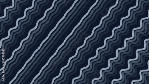 Tableau sur toile Blue Wavy Pattern Abstract Background