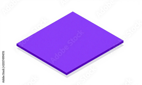 sheet bright vibrant violet cardboard rough textured grain surface sits smooth white studio backdrop lit soft