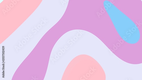 Photography Abstract Colorful Organic Shapes in Soft Pastel Palette