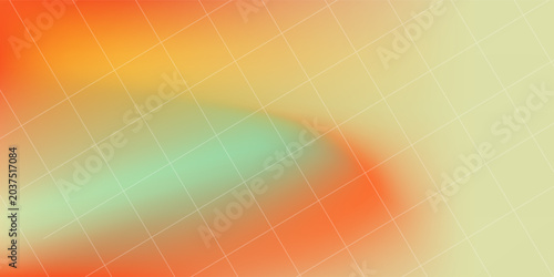 Abstract mesh gradient background with a soft, blurred blend of orange and teal colors