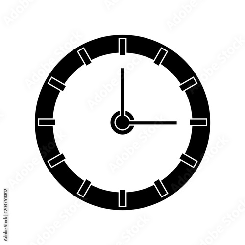 wall clock icon symbol as a time indicator