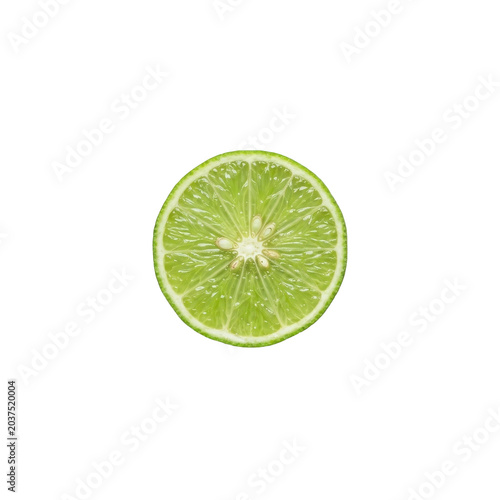 Slice of lime fruit