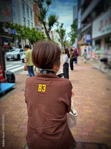 young couple walking in the city