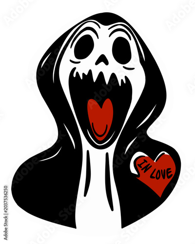 Fantasma felizmente enamorado.