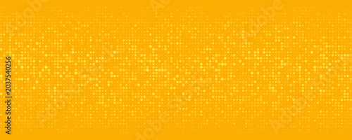 Vászonkép Yellow orange halftone background