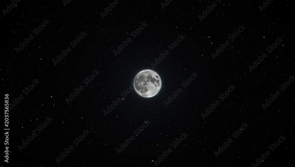 Obraz premium Celestial outer space background highlighting the moon