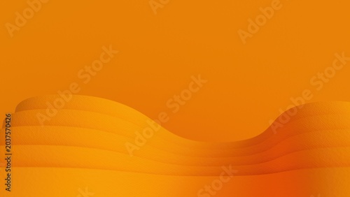 Photos Abstract orange background featuring multiple wavy layers arranged in a stacked composition