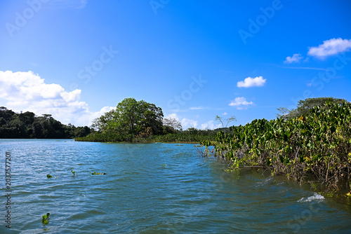 Gatun Lake is an artificial lake in Panama, traversed by the navigable link connecting the Atlantic and Pacific Oceans. It serves primarily as a freshwater reservoir. 