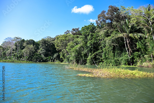 Gatun Lake is an artificial lake in Panama, traversed by the navigable link connecting the Atlantic and Pacific Oceans. It serves primarily as a freshwater reservoir. 