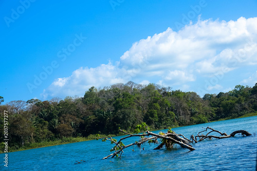 Photos Gatun Lake is an artificial lake in Panama, traversed by the navigable link connecting the Atlantic and Pacific Oceans