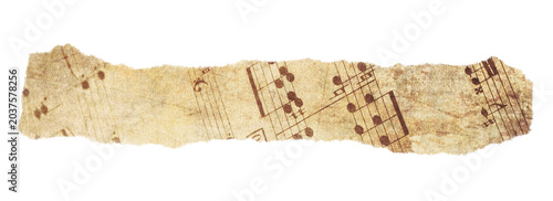 Torn Sheet Music Fragment