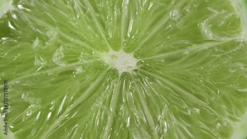 Close-up of a lime slice