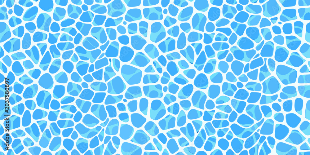 Obraz premium Abstract light blue pebble pattern on a white background