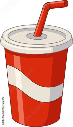 Soda Cup Simple Drink Illustration