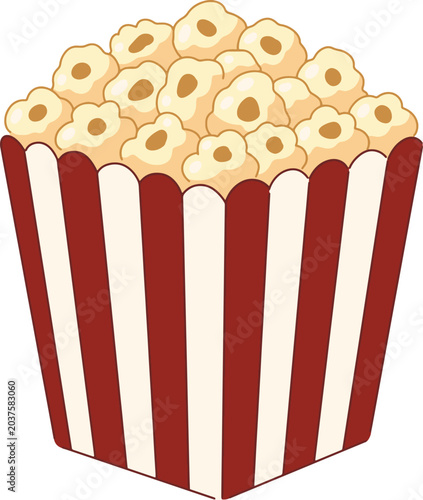 Popcorn Snack Food Illustration