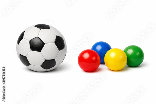 Soccer Ball with Colorful Balls