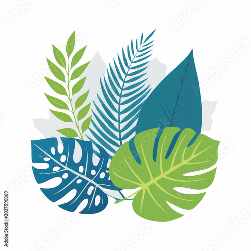 Tropical Leaves Arrangement