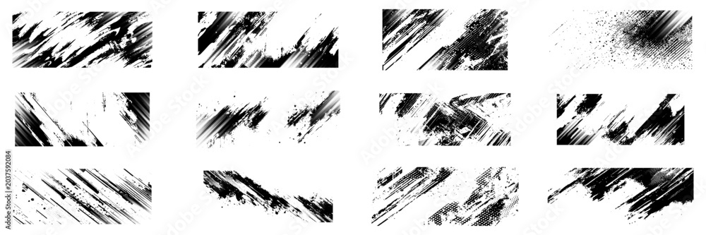 Konstfotografi Beautiful Brushes vector collection