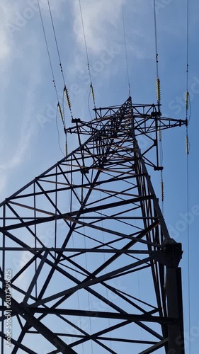 HIgh voltage electricity power supply tower