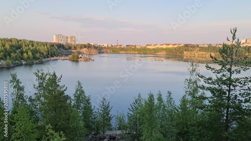 Landscape from Petrozavodosk city in Russland
