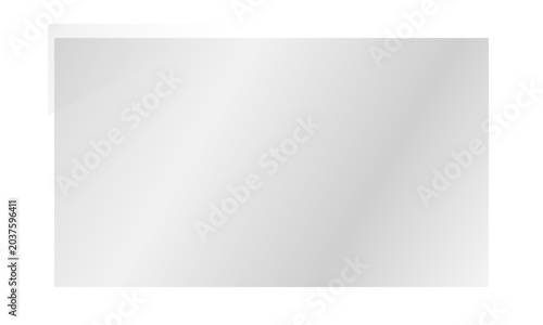 Clear Glass Rectangle Overlay Acrylic Sheet Transparent UI Window Screen Glare Effect Vector