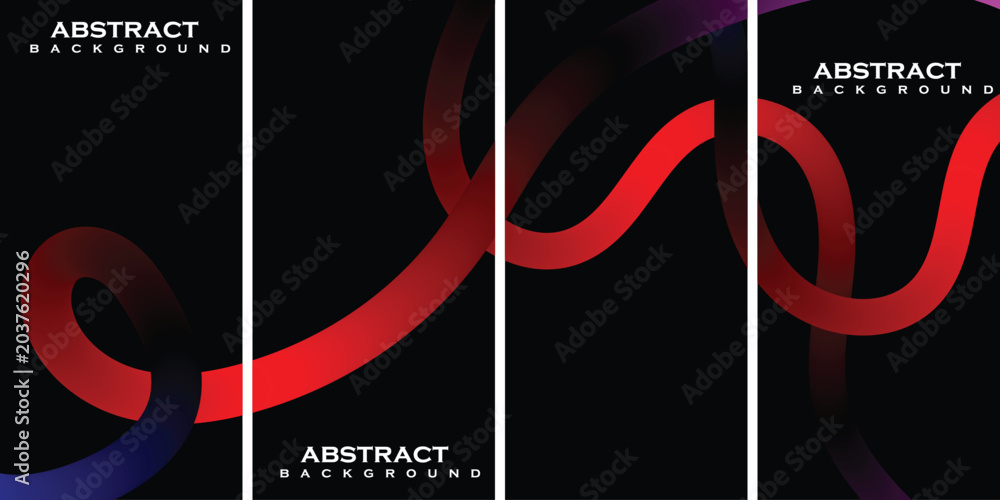 Fototapeta premium Abstract background with colorful swirling lines and text