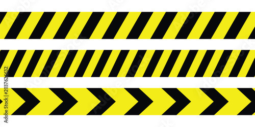 Konstfotografi Black and yellow safety warning stripe
