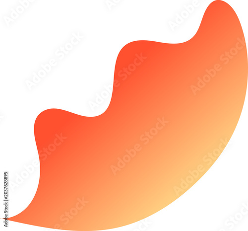 Foto colorful gradient blob organic freeform shape design elements