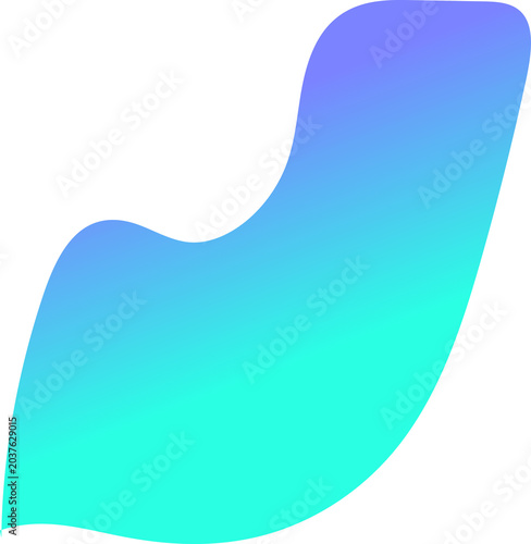 Photos colorful gradient blob organic freeform shape design elements
