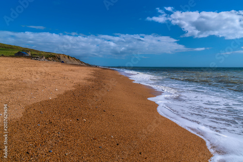 Fotografie Burton Bradstock Dorset, England UK beautiful jurassic coast beach