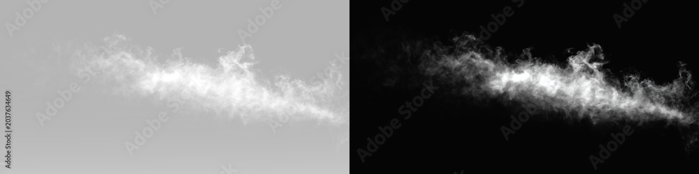 Naklejka premium Smoke mist layer with realistic atmospheric texture and soft flowing structure for creative overlays