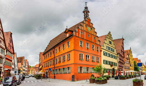 Altstadt in Dinkelsbühl in Mittelfranken in Deutschland