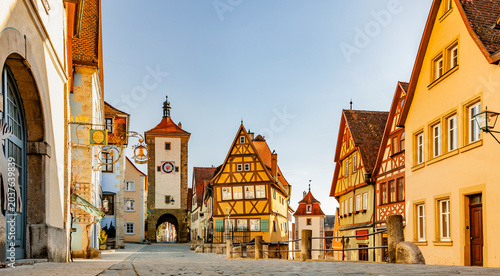Altstadt mit Plönlein in Rothenburg ob der Tauber, Deutschalnd