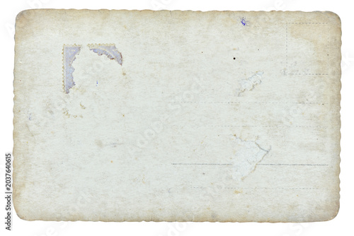 PNG Aged paper sheet isolated on transparent background. Distressed postcard cardboard texture
