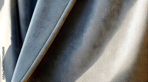 Close up of a jacket with a tie on, formal corporate business executive elegance look, tailored premium suit fashion boutique detail macro