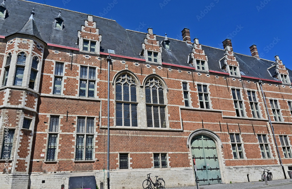 Obraz premium Malines (Mechelen): il Palazzo di Margherita d'Austria, noto anche come Hof van Savoye, Fiandre, Belgio