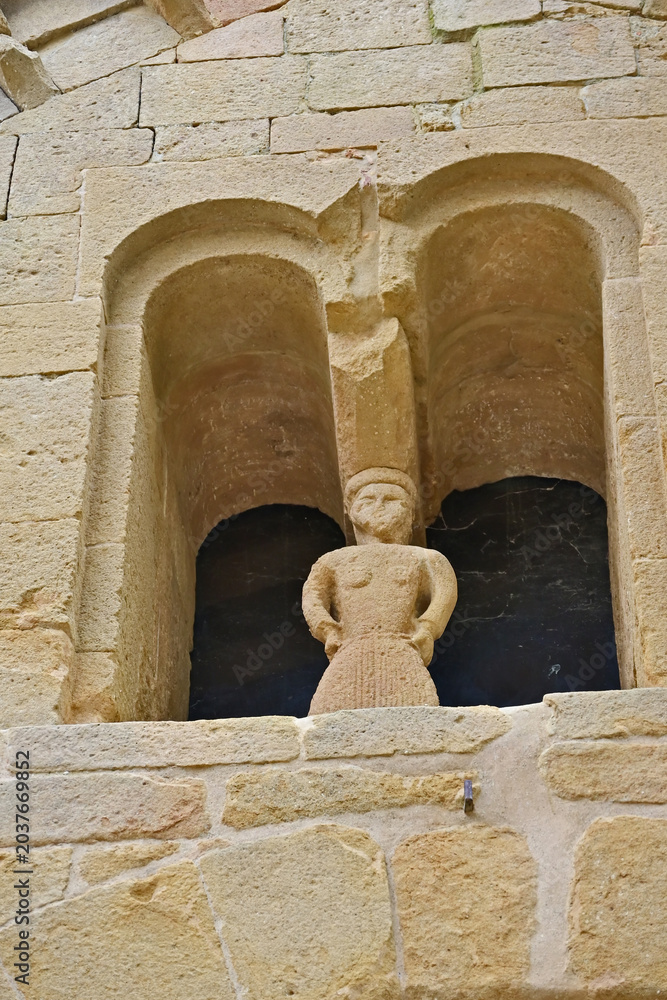 Obraz premium Pienza, la Pieve di Corsignano, Siena, Val d'Orcia, Toscana