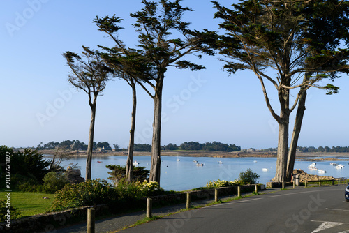 Magnifique paysage de mer à Port-Blanc Penvénan en Bretagne