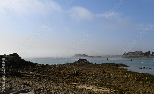 Magnifique paysage de mer à Port-Blanc Penvénan en Bretagne