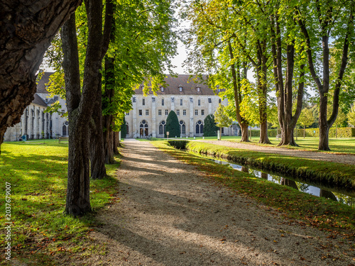 Bild auf Leinwand Royaumont Abbey, in Asnières‑sur‑Oise, France,  Gothic Cistercian monastery with