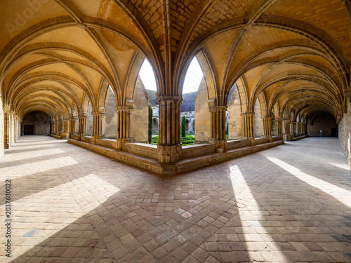 Fotografie Royaumont Abbey, in Asnières‑sur‑Oise, France,  Gothic Cistercian monastery with