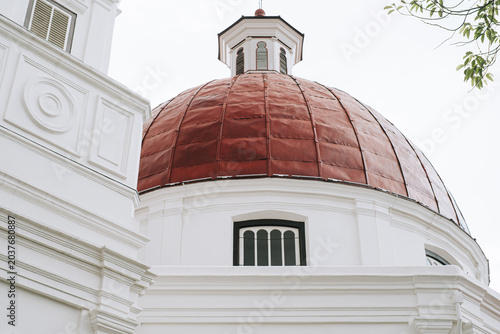 Obraz na plátně Colonial dome of Gereja Blenduk church in Kota Lama Semarang, Indonesia