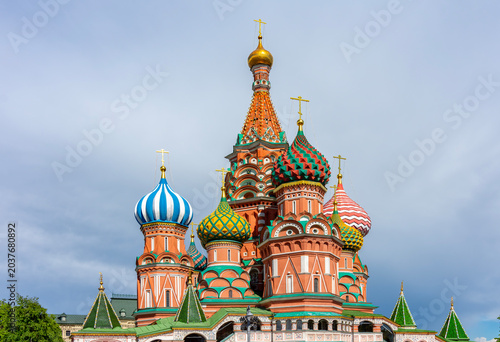 Cathedral of Vasily the Blessed (Saint Basil's Cathedral) on Red Square, Moscow, Russia