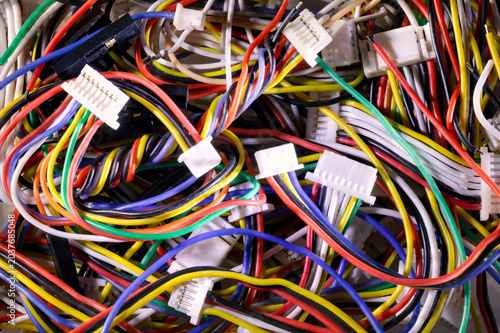 Fili elettrici colorati  - dettaglio