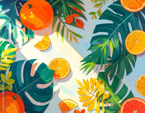 summer seamless pattern